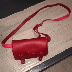 Iima kids red leather crossbody bag